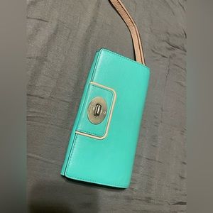 Teal/aqua Kate Spade Wallett